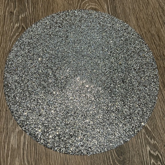 Sparkles Home luminous placemats silver color (new) sold in a set of 2 - Picture 2 of 3